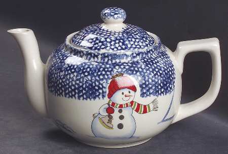 Snowman Teapot & Lid