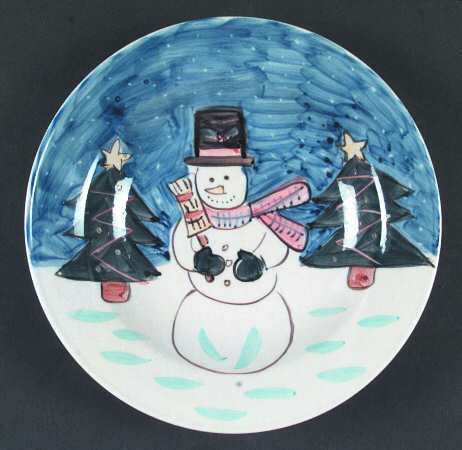 Holiday Season Large Rim Soup Bowl