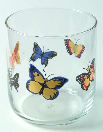 Butterflies 8 Oz Glassware Old Fashioned