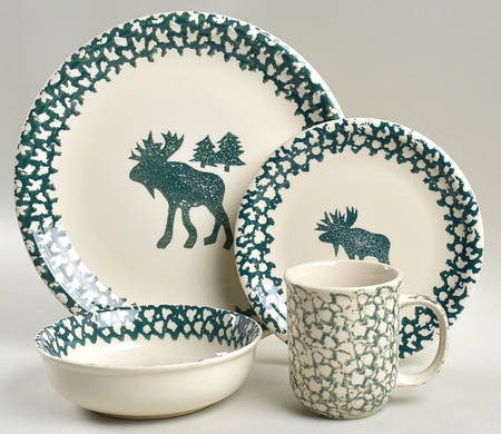 Moose Country 4 Piece Place Setting