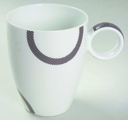 Vario Black (Circles) Mug by Thomas