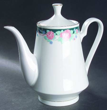 Rose Forest Coffee Pot & Lid