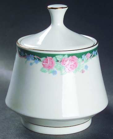 Rose Forest Sugar Bowl & Lid