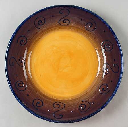 Ambrosia (Raised Scrolls) Large Dinner Plate