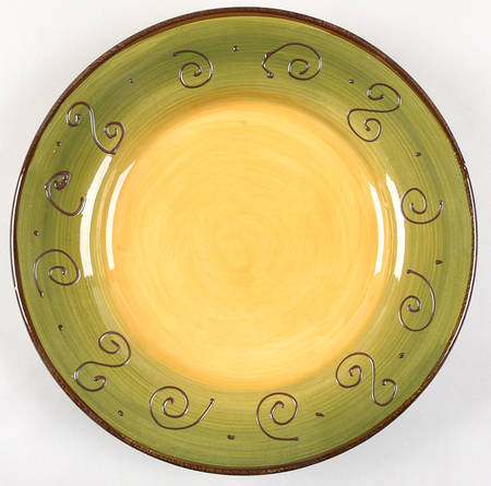 Ambrosia (Raised Scrolls) Large Dinner Plate