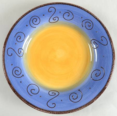 Ambrosia (Raised Scrolls) Large Dinner Plate