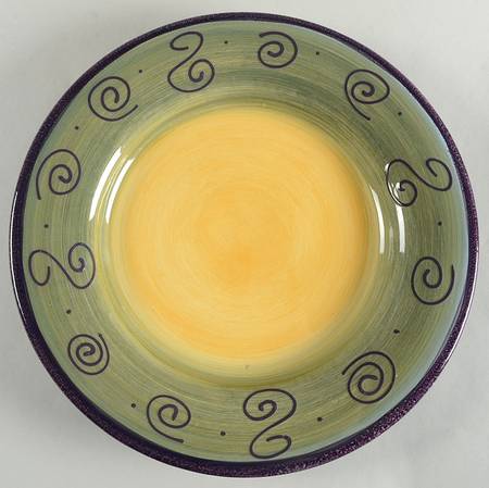 Ambrosia (Raised Scrolls) Large Dinner Plate