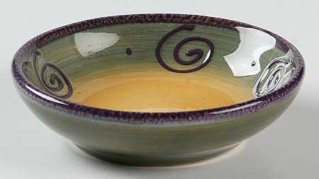Ambrosia (Raised Scrolls) Individual Dip Dish