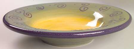 Ambrosia (Raised Scrolls) 12" Individual Pasta Bowl