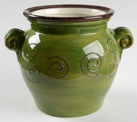 Ambrosia (Raised Scrolls) Medium Canister No Lid