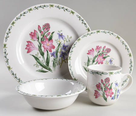 Floral Garden 4 Piece Place Setting