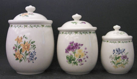 Floral Garden (3 Piece) Canister Set (Box Set)