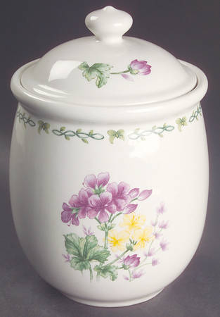 Floral Garden Medium Canister & Lid