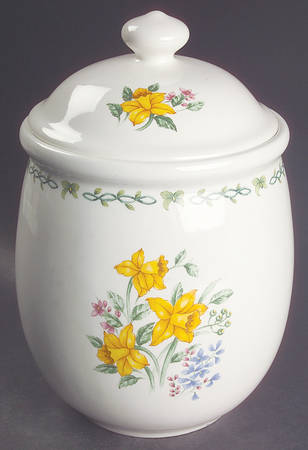 Floral Garden Large Canister & Lid