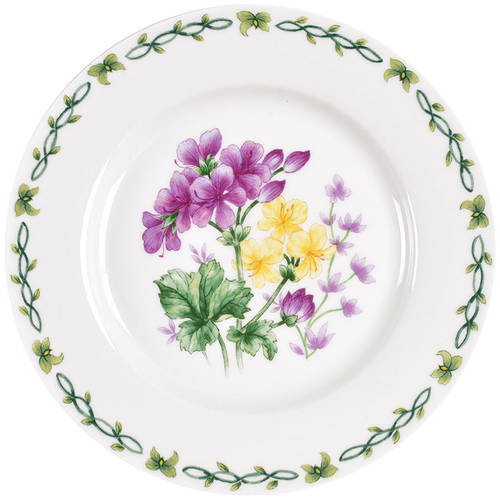 Floral Garden Salad Plate