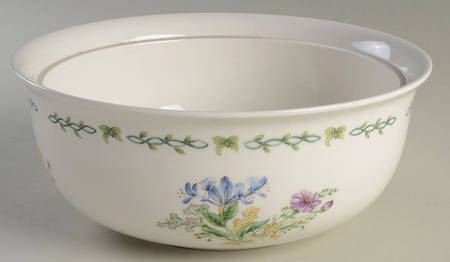 Floral Garden Covered Casserole No Lid