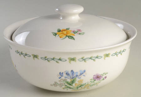 Floral Garden Covered Casserole
