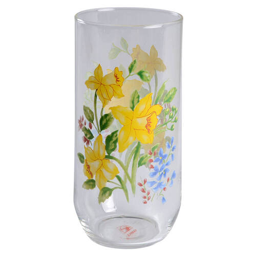 Floral Garden 16 Oz Glassware Tumbler