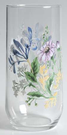 Floral Garden 16 Oz Glassware Tumbler