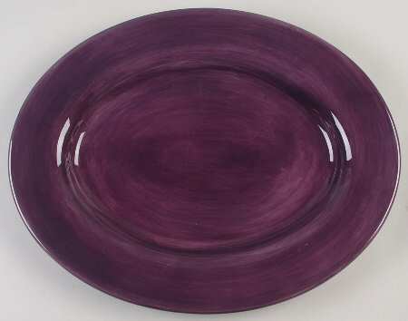 Espana Plum 18" Oval Serving Platter