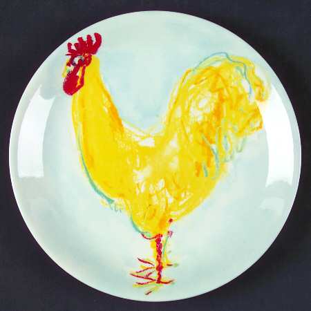 Rooster Salad Plate