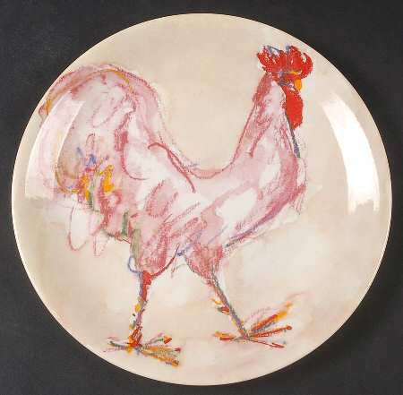 Rooster Salad Plate