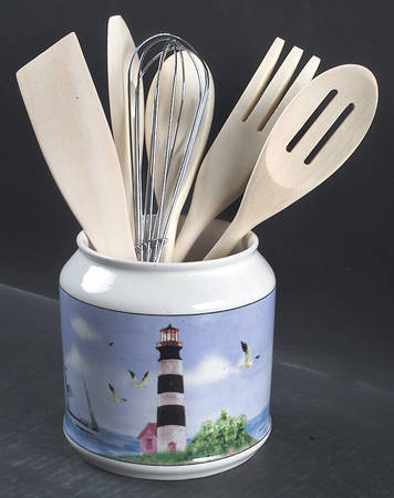 Lighthouse Utensil Set (Holder & Utensils)