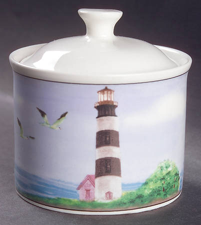Lighthouse Sugar Bowl & Lid