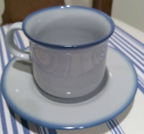 TIL23 Flat Cup & Saucer Set by R S Tillowitz