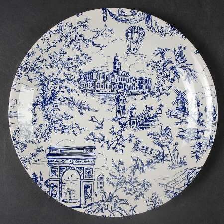 New York Toile Salad Plate