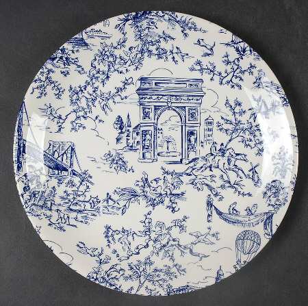 New York Toile Salad Plate