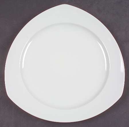 Vario White Triangular Dinner Plate by Thomas