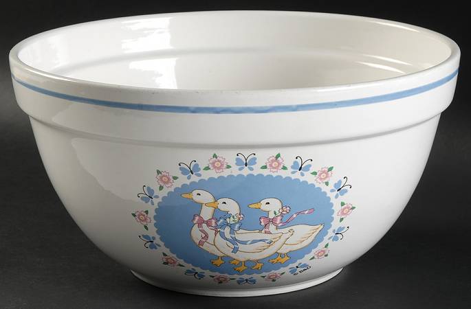 Ribbon Geese 10" Mixing Bowl