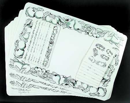 Nature (Set of 8) Placemat, Napkin Ring and Coaster