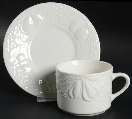 Nature Flat Cup & Saucer Set