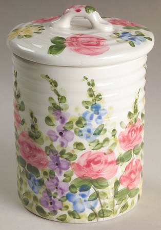 English Garden Small Canister & Lid