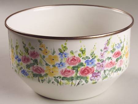 English Garden 8" Metal Mixing Bowl