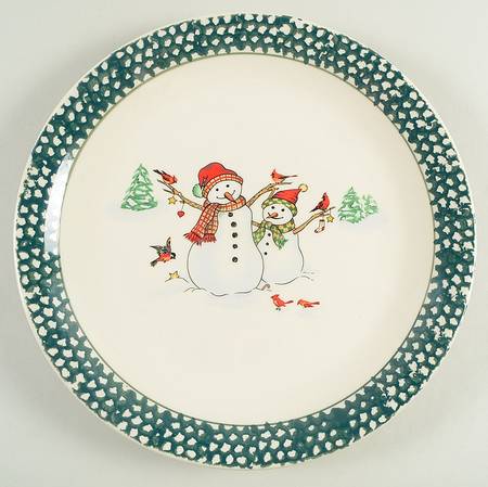 Winterland Green 12" Chop Plate (Round Platter)