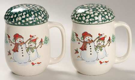 Winterland Green Stove Top Salt & Pepper Set