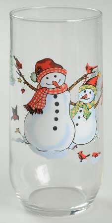 Winterland Green Glassware Tall Tumbler
