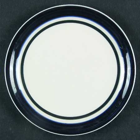 Kitchen Basics Cobalt Green (Wide Band) Salad Plate