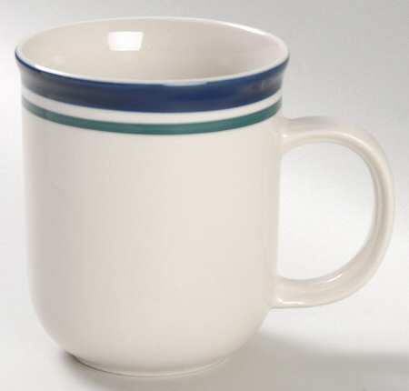 Kitchen Basics Cobalt Green (Wide Band) Mug