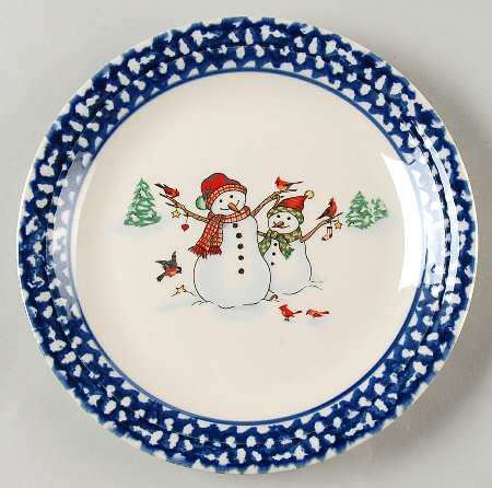 Winterland Blue Salad Plate