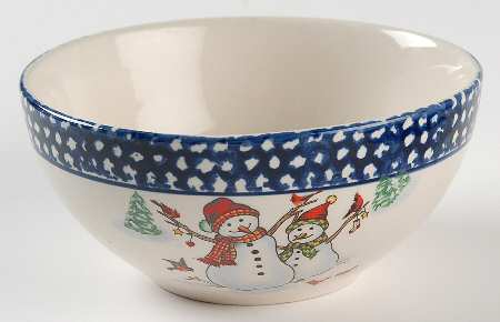 Winterland Blue Soup/Cereal Bowl