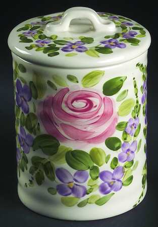 Mariam's Garden Medium Canister & Lid