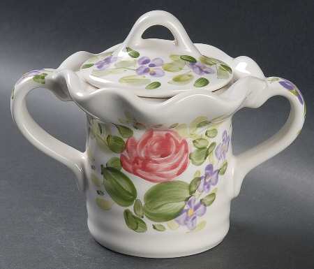 Mariam's Garden Sugar Bowl & Lid