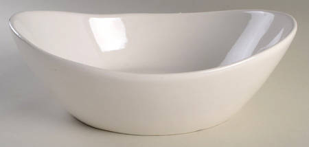 Blanc De Blanc 14" Large Salad Serving Bowl