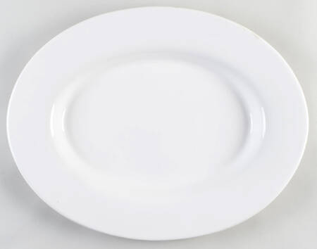 Blanc De Blanc 18" Oval Serving Platter
