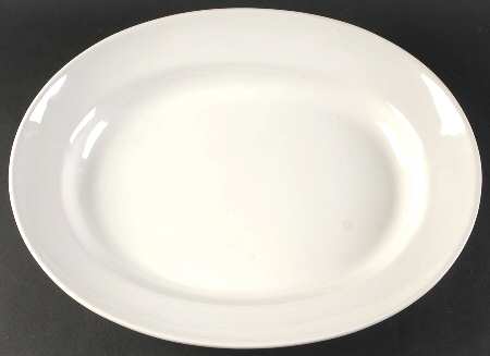 Blanc De Blanc 18" Oval Serving Platter