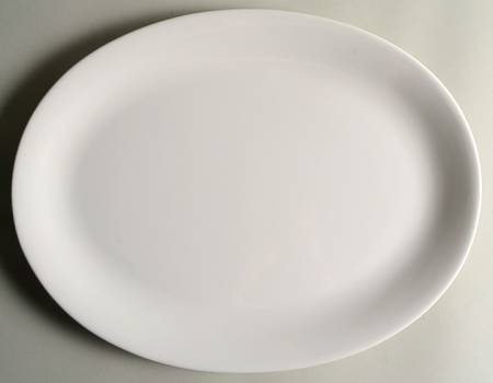 Blanc De Blanc 16" Oval Serving Platter